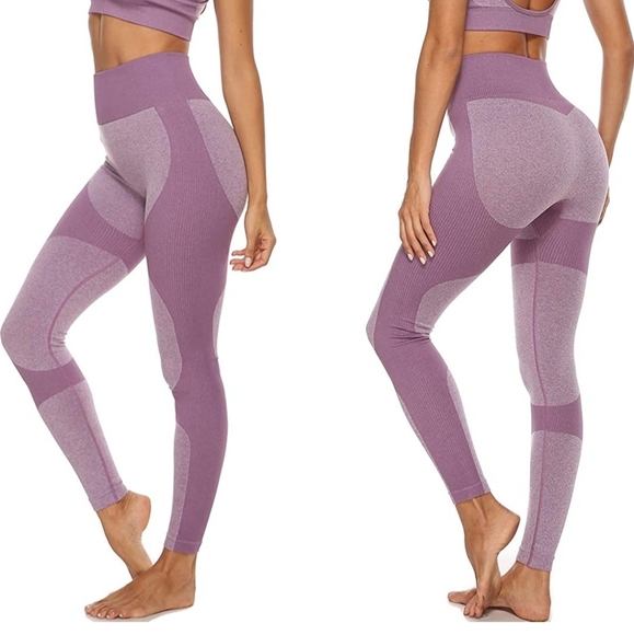 Amazon "Heart Booty" Purple Leggings - Picture 1 of 6